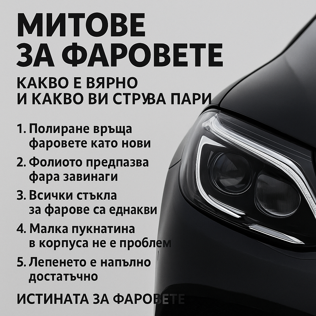 Митове за фаровете – какво е вярно и какво ви струва пари